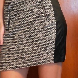 H&M/divided leather Skirt